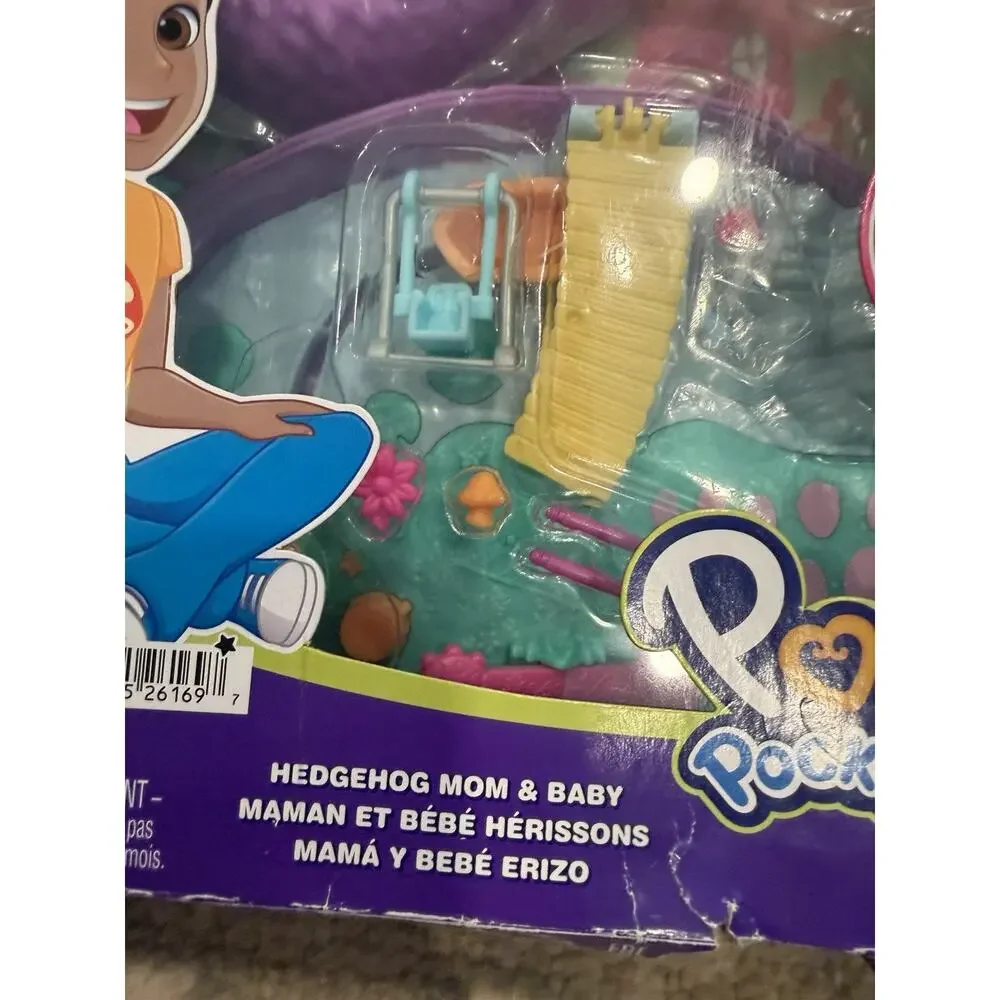 Polly Pocket Hedgehodge Mom & Baby Toy NEW Open Box